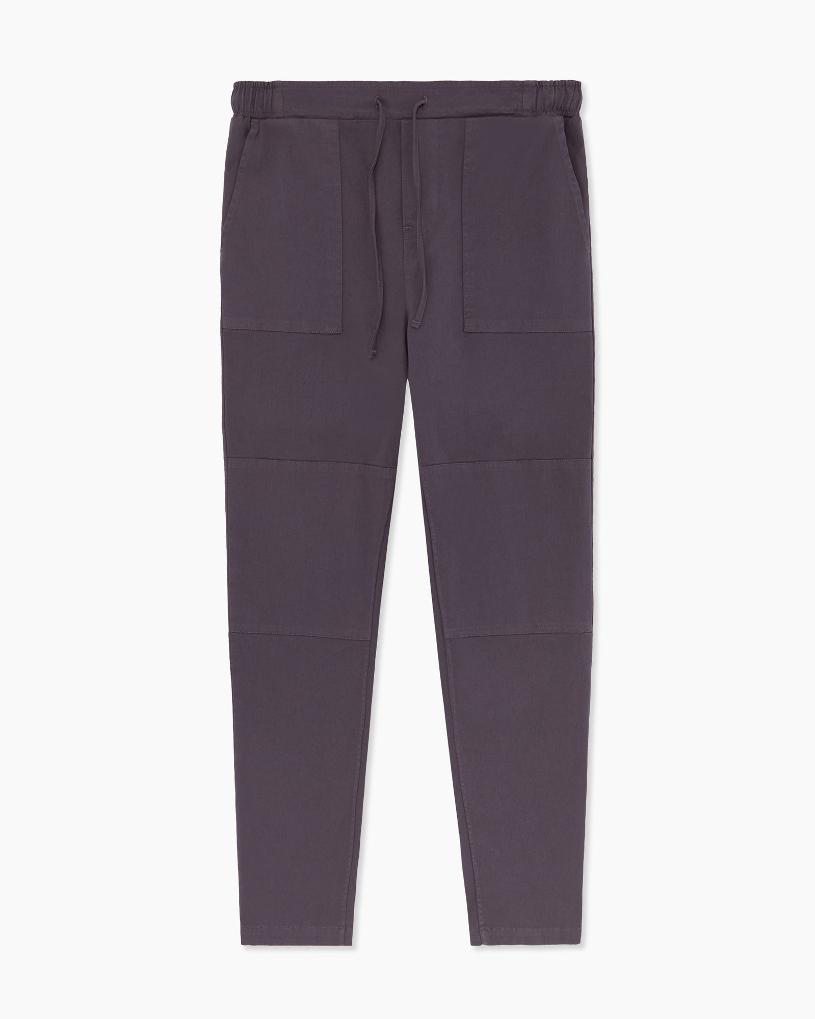 Womens | Garment Dye Elastic Chino Pant | Charcoal