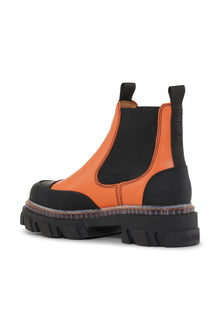 Orange Black Cleated Chelsea Boot | Orangeade