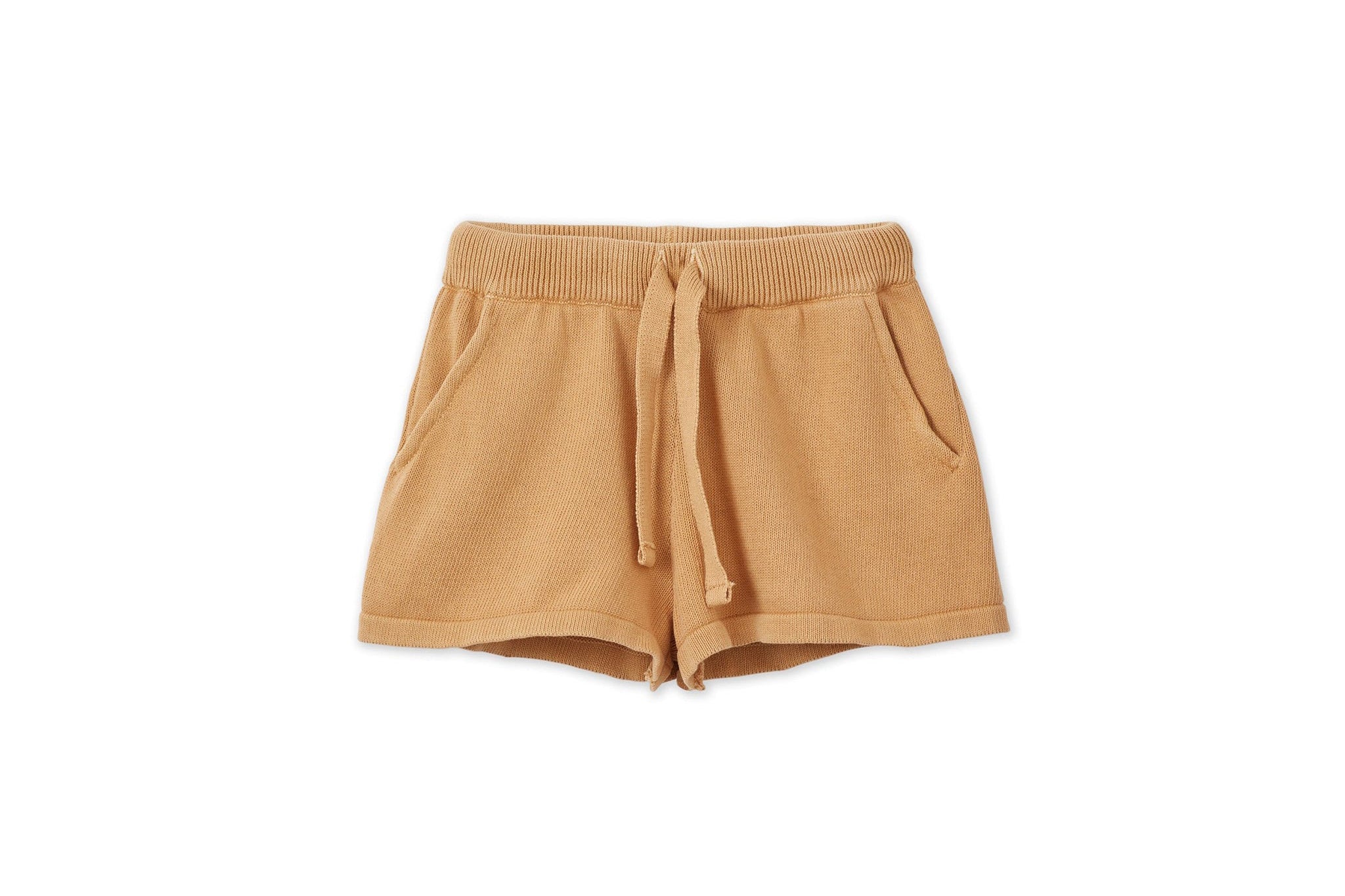 Unisex | Organic Knit Shorts - Mineral Dye | Sandstone