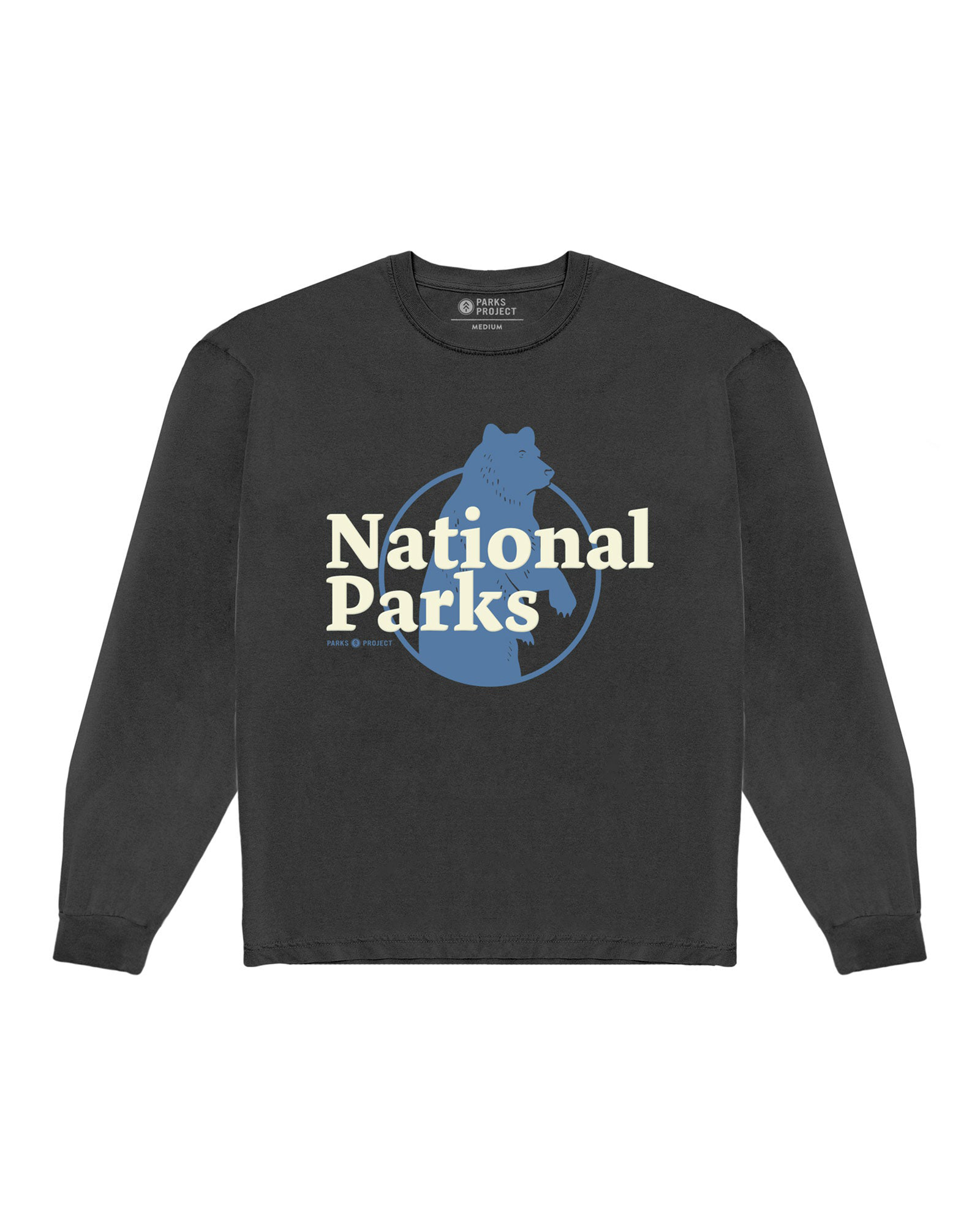 Our National Parks Puffy Print Long Sleeve Tee | Black