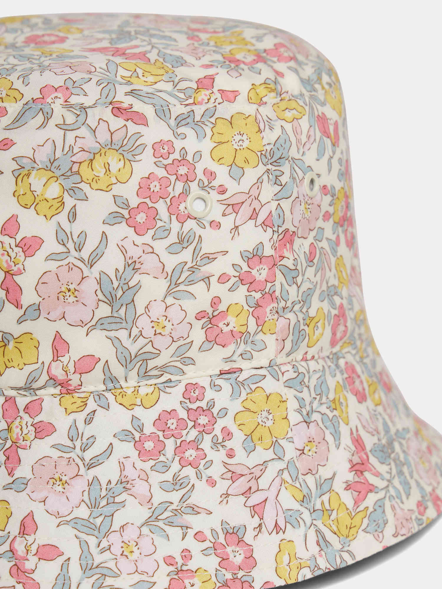 Girl | Theana Pink Floral Print Bucket Hat | Pink Flowers