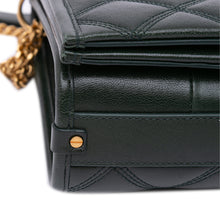 Saint Laurent | Pre-Owned Small Quilted Lambskin Becky Chain Shoulder Bag | Green/Dark Green