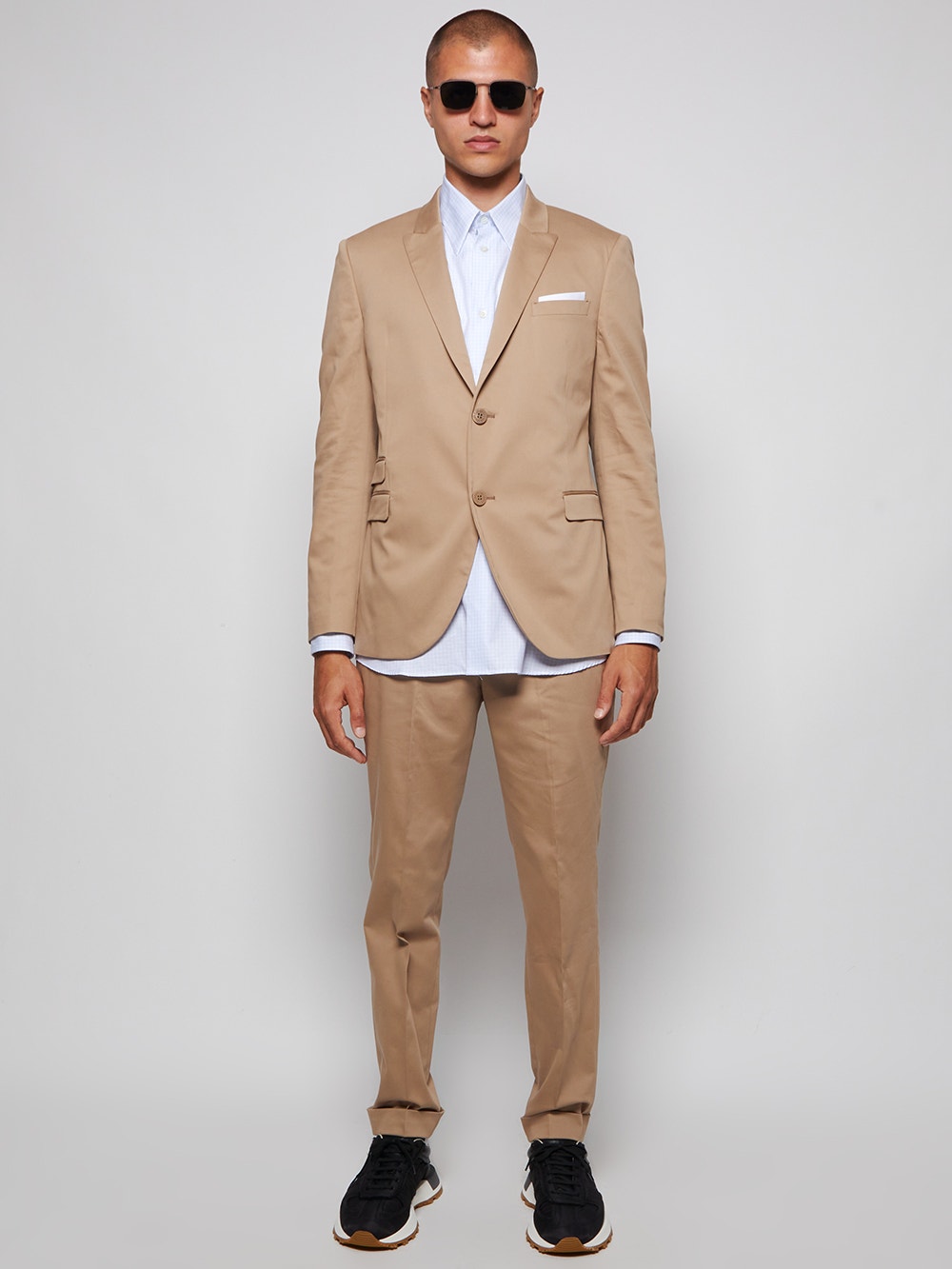 Neil Barrett | Travel Slim Fit Long Unlined Suit | Dark Safari