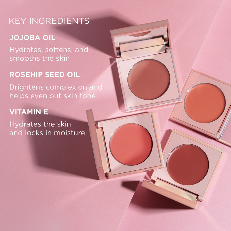 Cream Blush | Pashmina - Salmon Rose Sheen