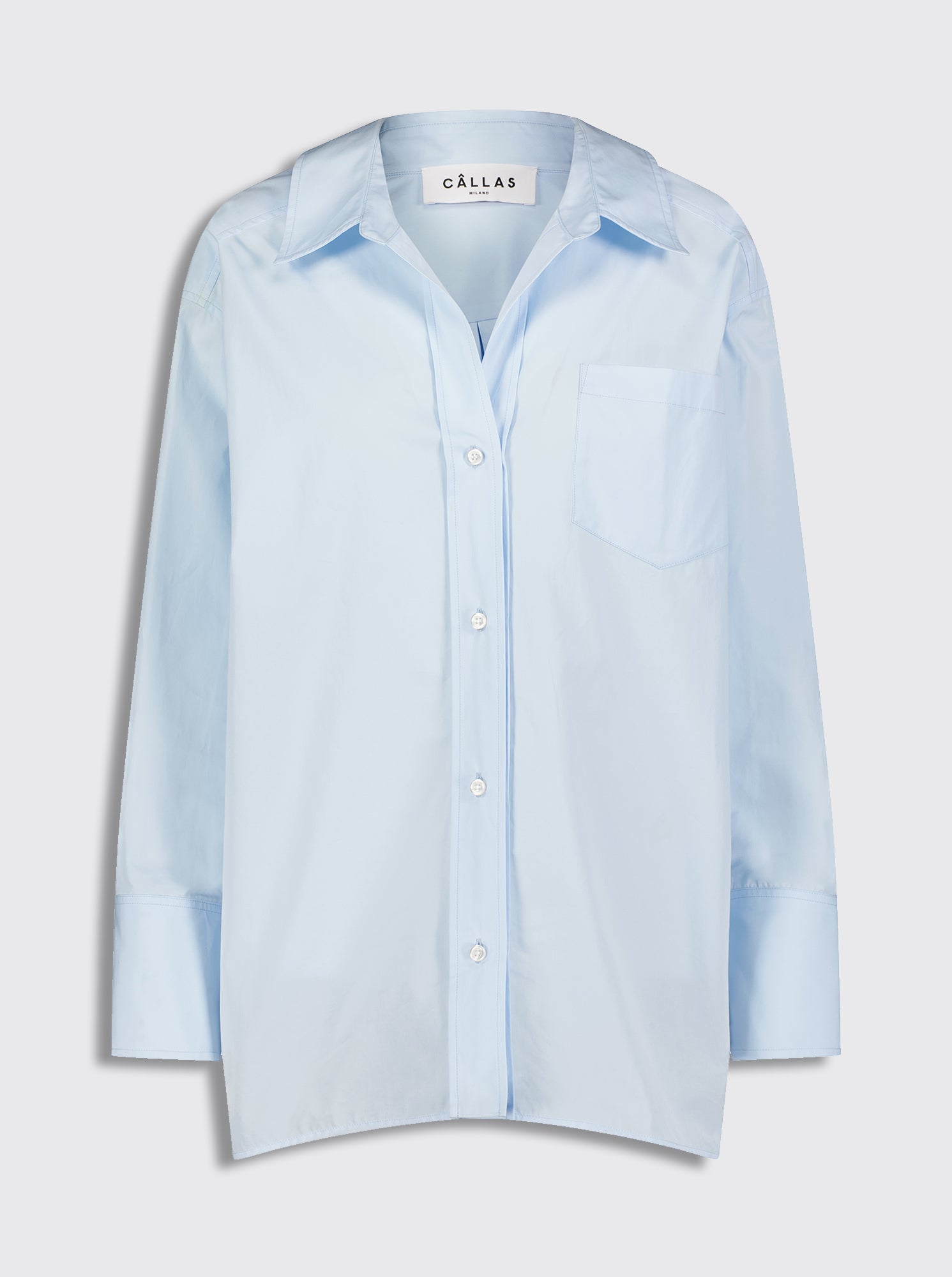 Petra Poplin Shirt | Blue