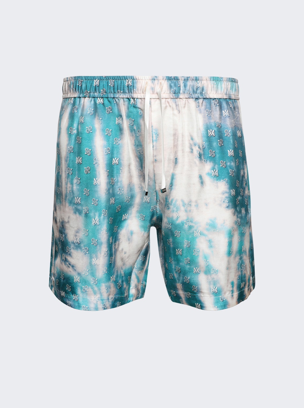 Amiri | Bleached Ma Paisley Silk Shorts | Aqua