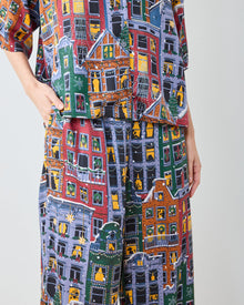 Manhattan Christmas - Eco Satin Wildest Dreams Set - Cozy Brownstone - Printfresh