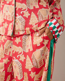 Gingerbread Party - Eco Satin Rittenhouse Set - Ruby - Printfresh