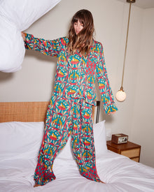 Royal Cheetah - Eco Satin Rittenhouse Set - Ruby & Jade - Printfresh