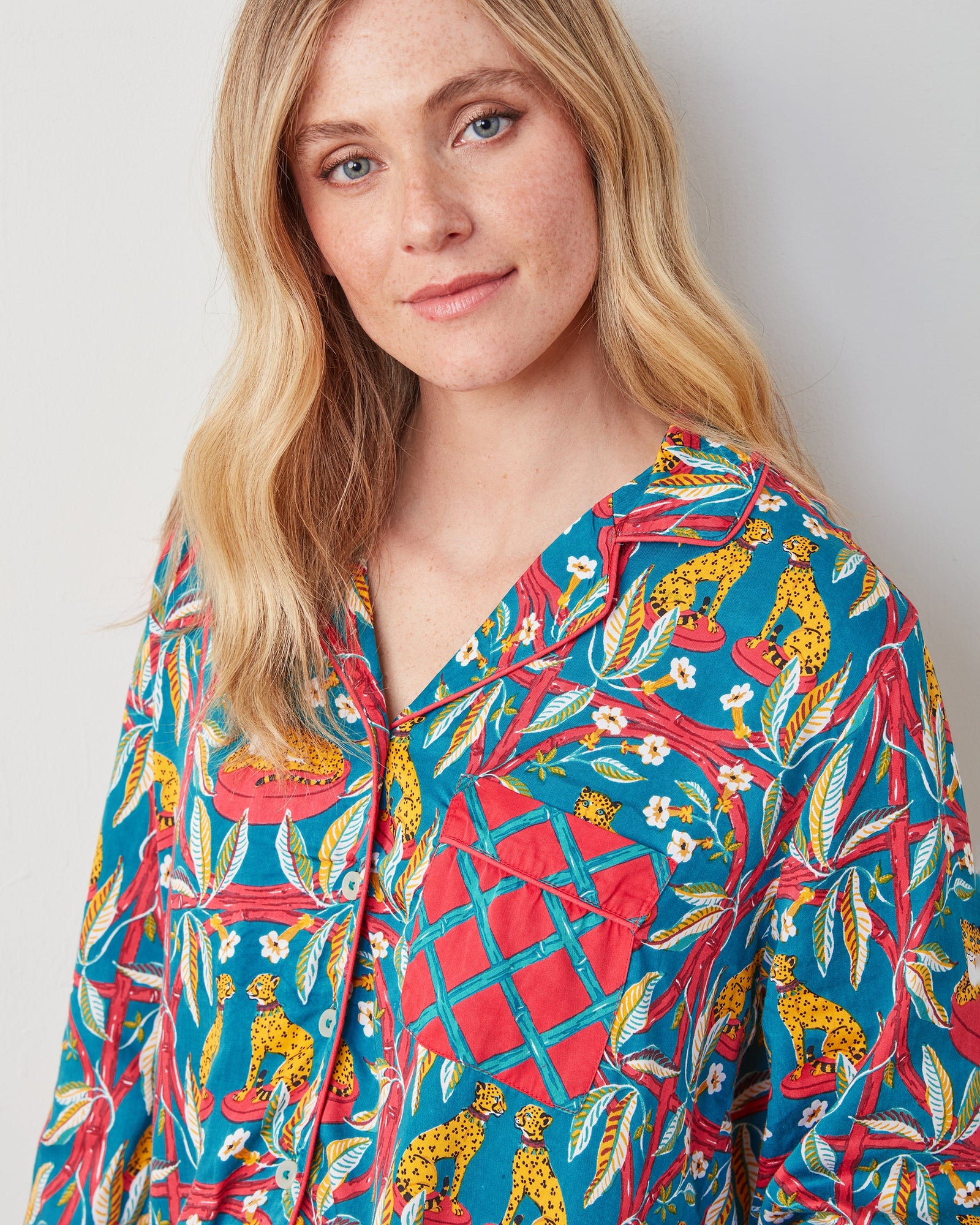 Royal Cheetah - Eco Satin Rittenhouse Set - Ruby & Jade - Printfresh