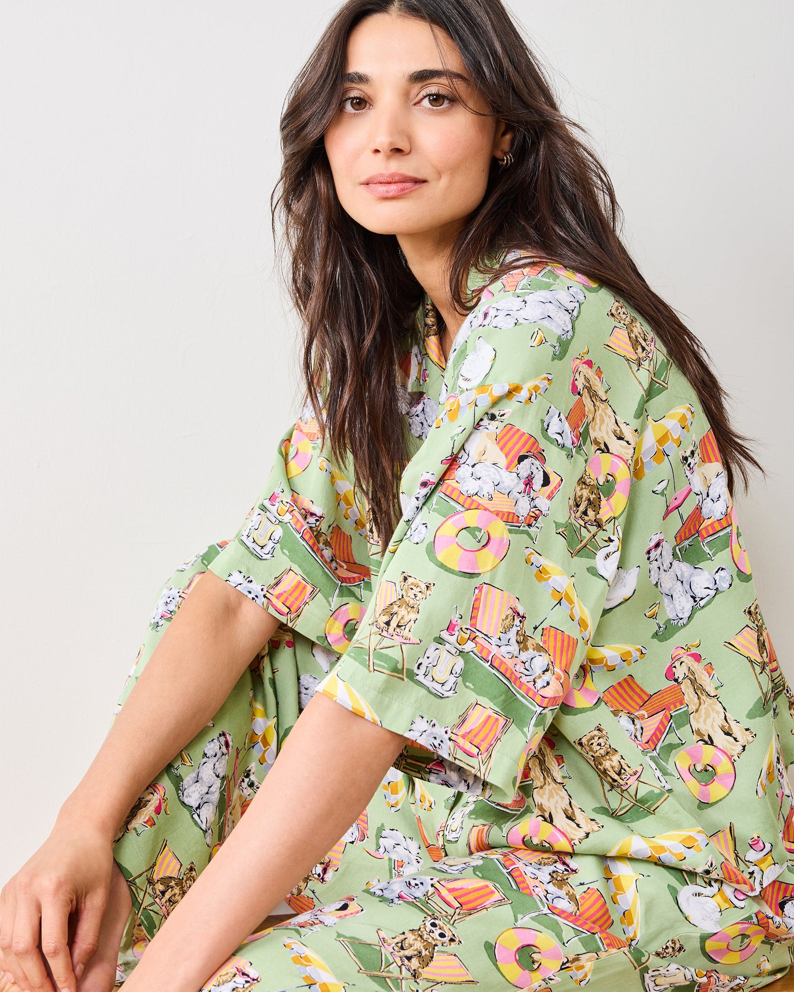 Palm Royale Pooches - Eco Satin Wildest Dreams Set - Grasshopper - Printfresh