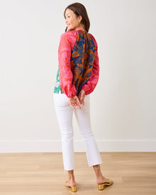 Toucan Treetop - Step Ashore Blouse - Multi Palms - Printfresh