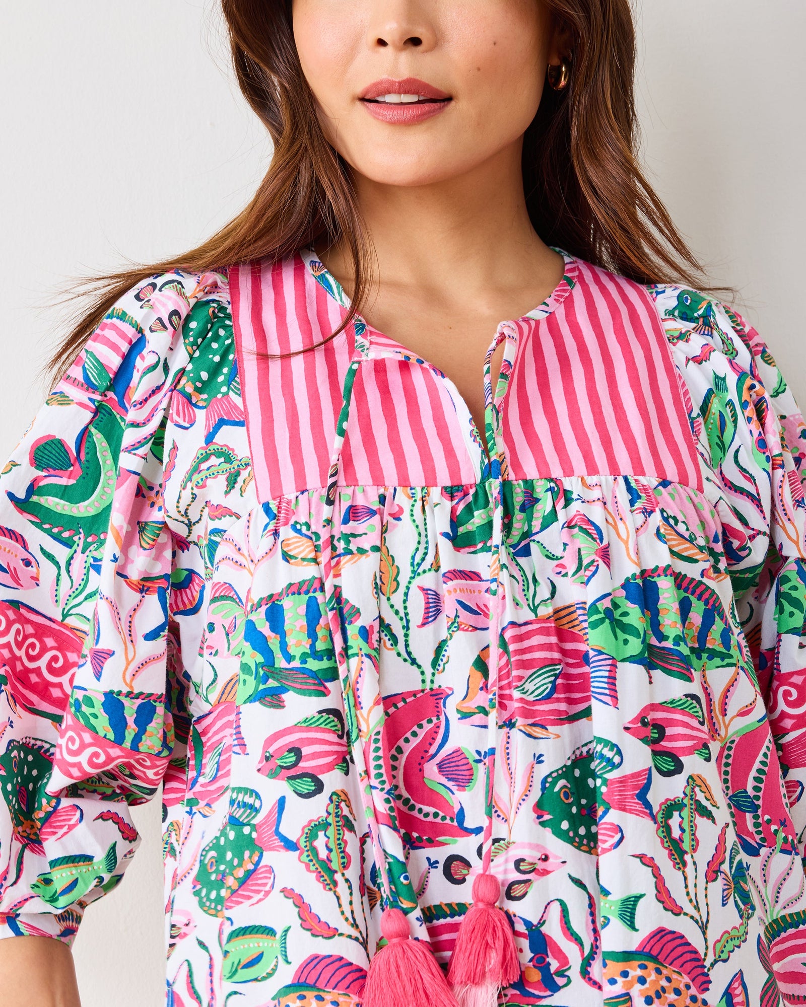 Tropical Fish - Flower Charmer Midi - Cloud - Printfresh