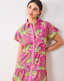 Bagheera - Easy Elegance Dress - Hot Pink - Printfresh