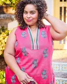 Bouquet Blossoms - Ocean View Shift - Hot Pink - Printfresh