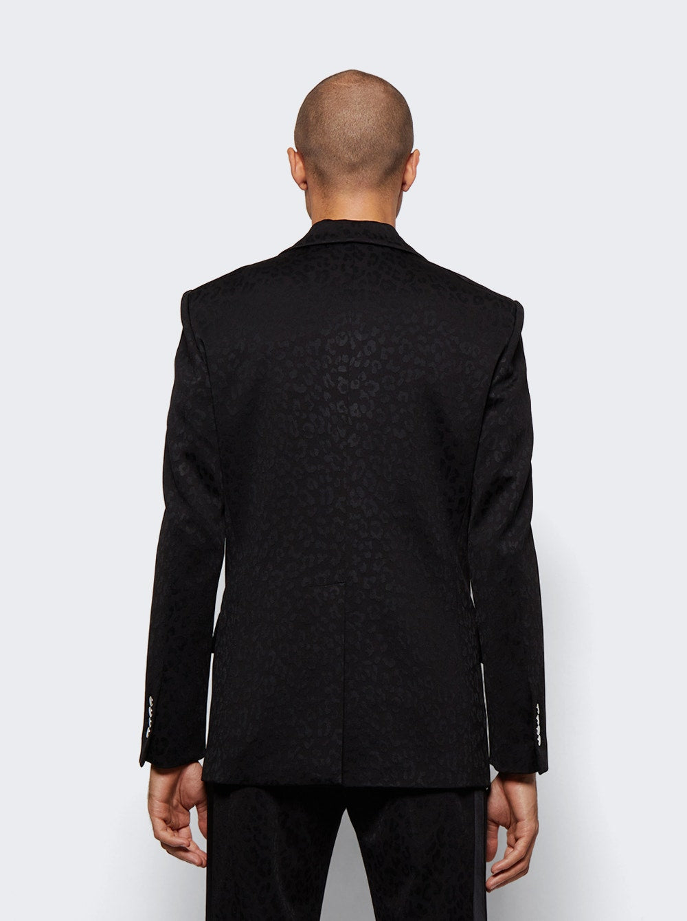 Men | Palm Angels | Tonal Leopard Blaxer | Black