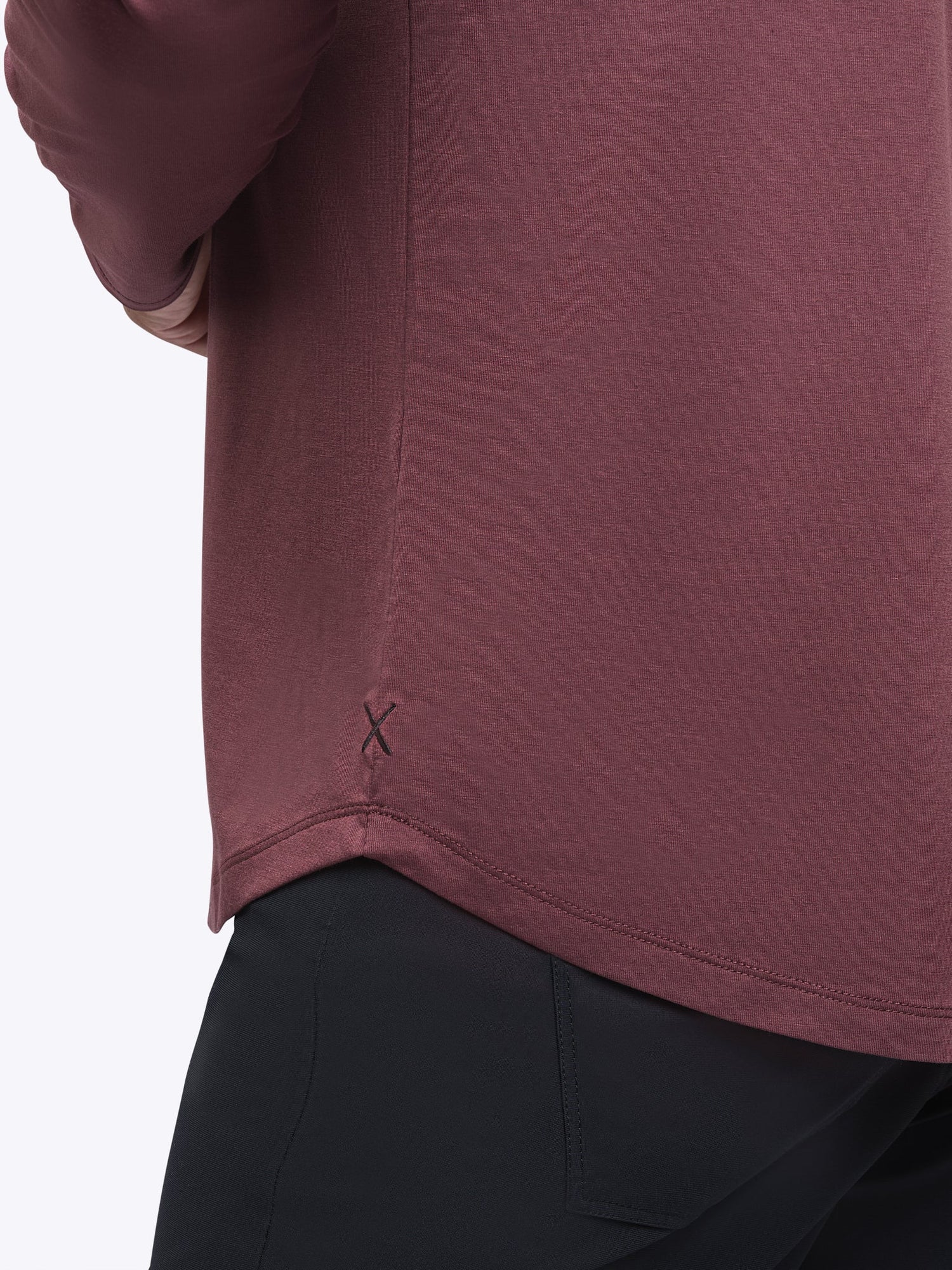 AO Long Sleeve Henley Curve-Hem | Port Signature-fit PYCA Pro