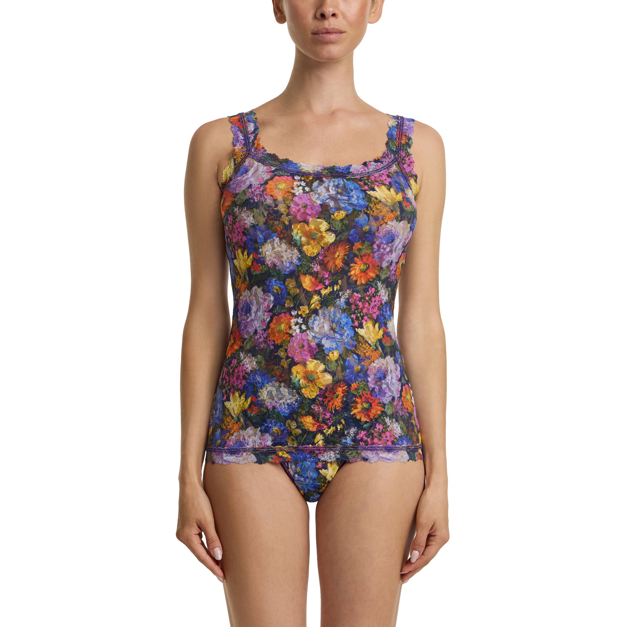 Signature Lace Unlined Camisole | Impressionist (Blue)