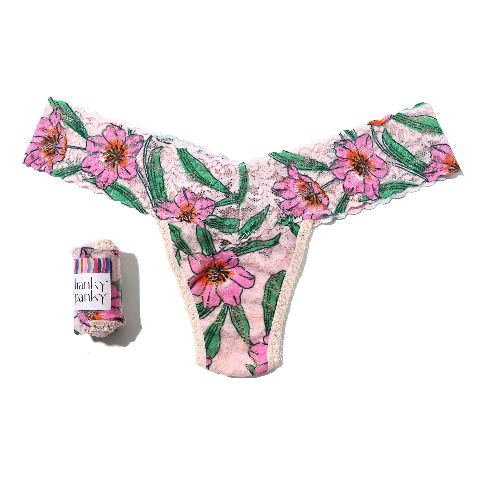 Signature Lace Low Rise Thong | Memoir