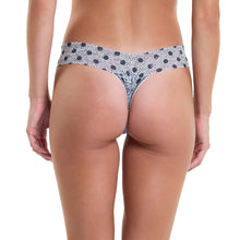 Signature Lace Low Rise Thong | Pinpoint (White)