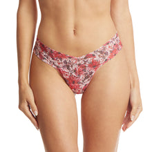 Signature Lace Low Rise Thong | Poinsettia