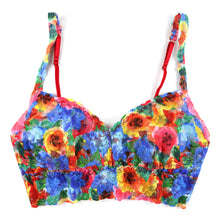 Retro V-Neck Bralette | Bold Blooms