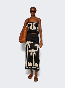 Johanna Ortiz | Saguaro Crop Top | Black