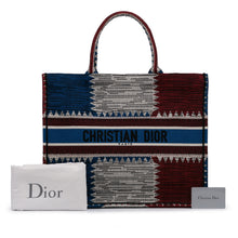 Dior | Pre-Owned Large French Flag Book Tote - I | Blue