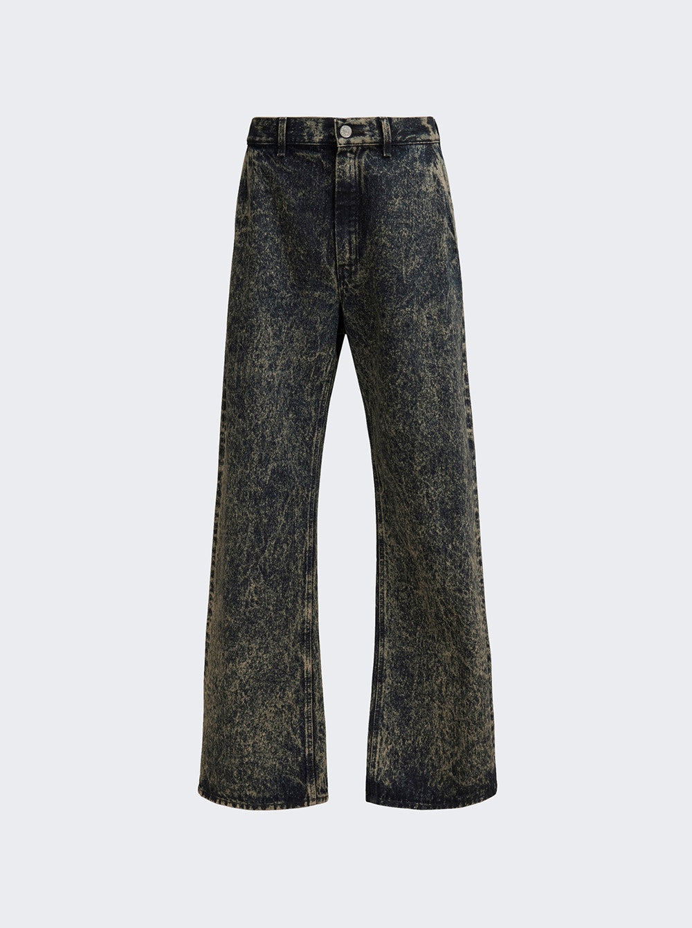 Marni | Marble Denim Straight-leg Jeans & Nomad Dark Blue & Beige