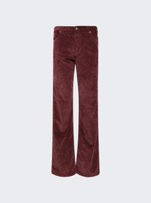 Women | Alexandra Golovanoff | France Corduroy Trousers Bordeaux