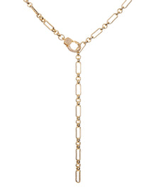 Pave Clasp Lariat - Gold | Plated Gold