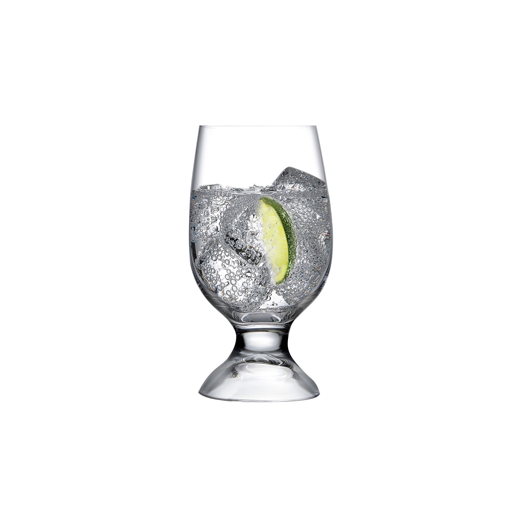 Red Or White Water Glasses | Clear Crystal | Set of 2