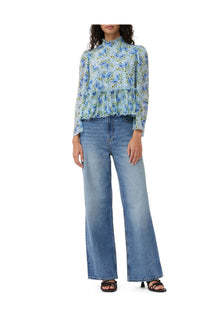 Pleated Georgette Blouse | Ice Water