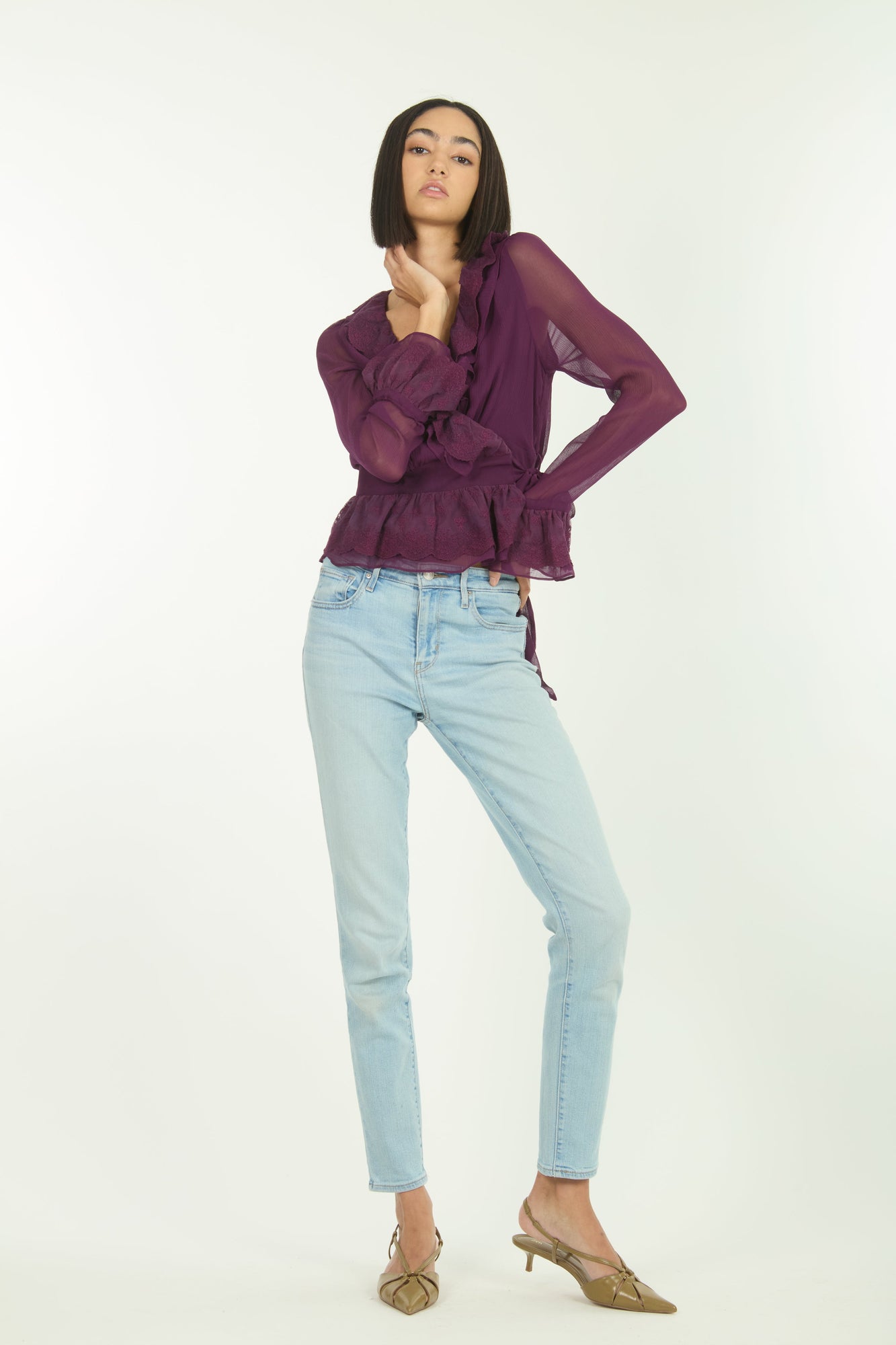 Poet Blouse | Bordeaux