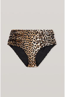 Print High Rise Bikini Briefs | Leopard (V1)