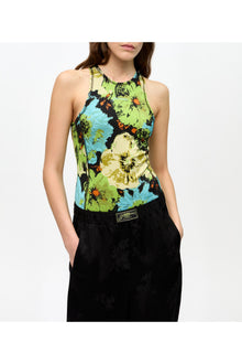 Printed Lycra Jersey Bodystocking | Multicolour
