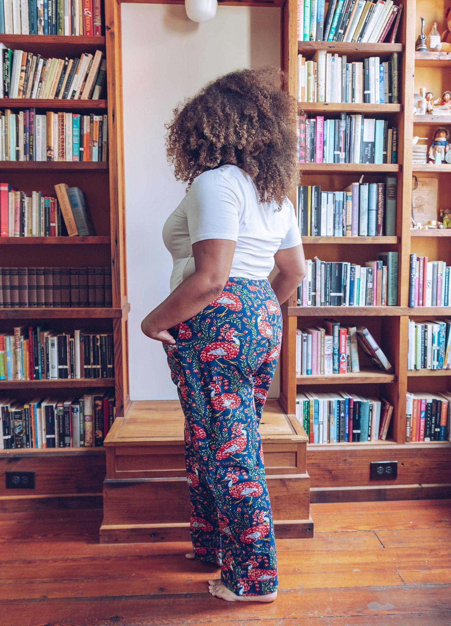 Queen Lotus - Pajama Pants - Indigo - Printfresh