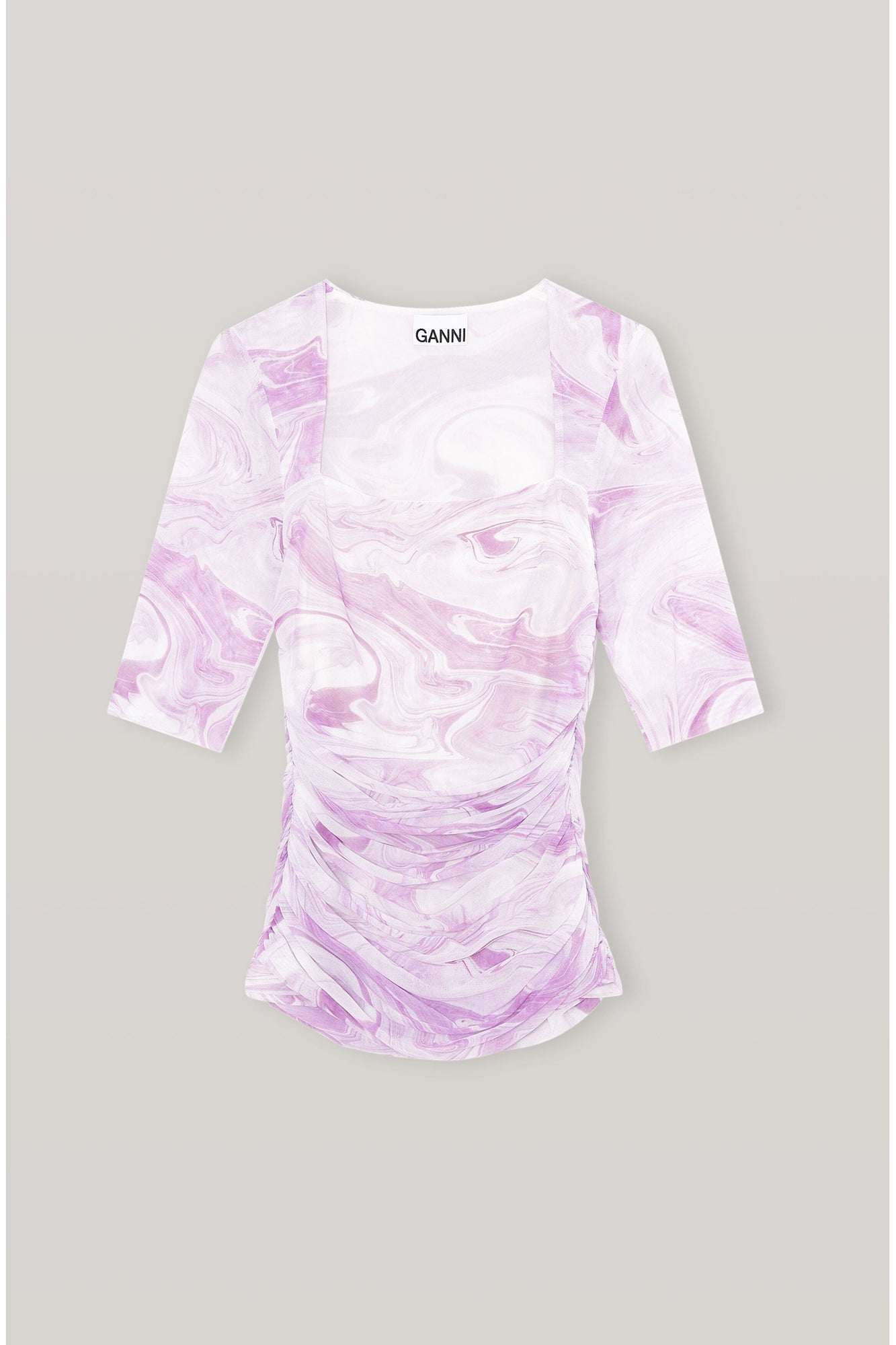 Purple Mesh Blouse | Orchid Bloom