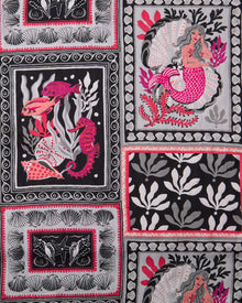 Tidal Tapestry - Eco Satin Wildest Dreams Set - Graphite - Printfresh