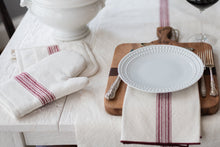 Pot Holder | Vintage Merlot Red Stripe | Set of 2