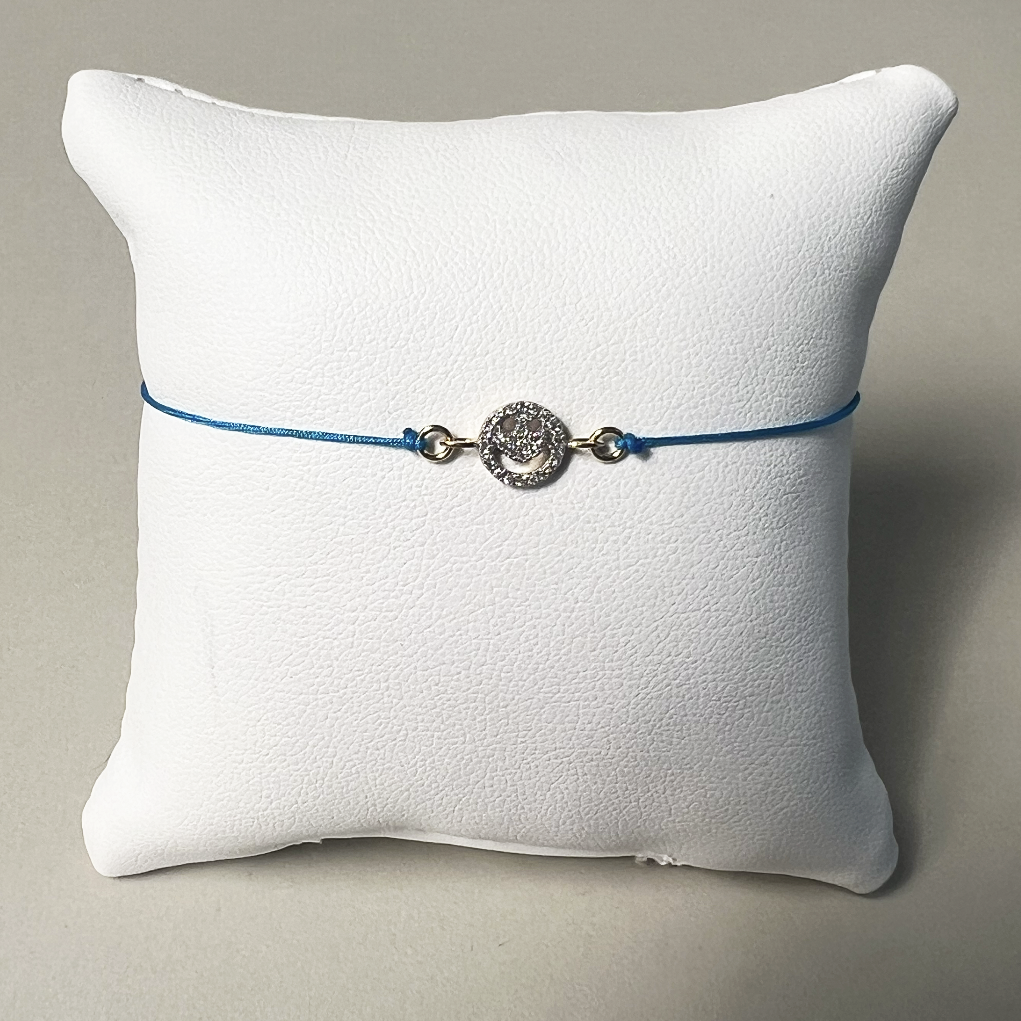Smiley Pop Bracelet | 10K Yellow Gold | White Diamond