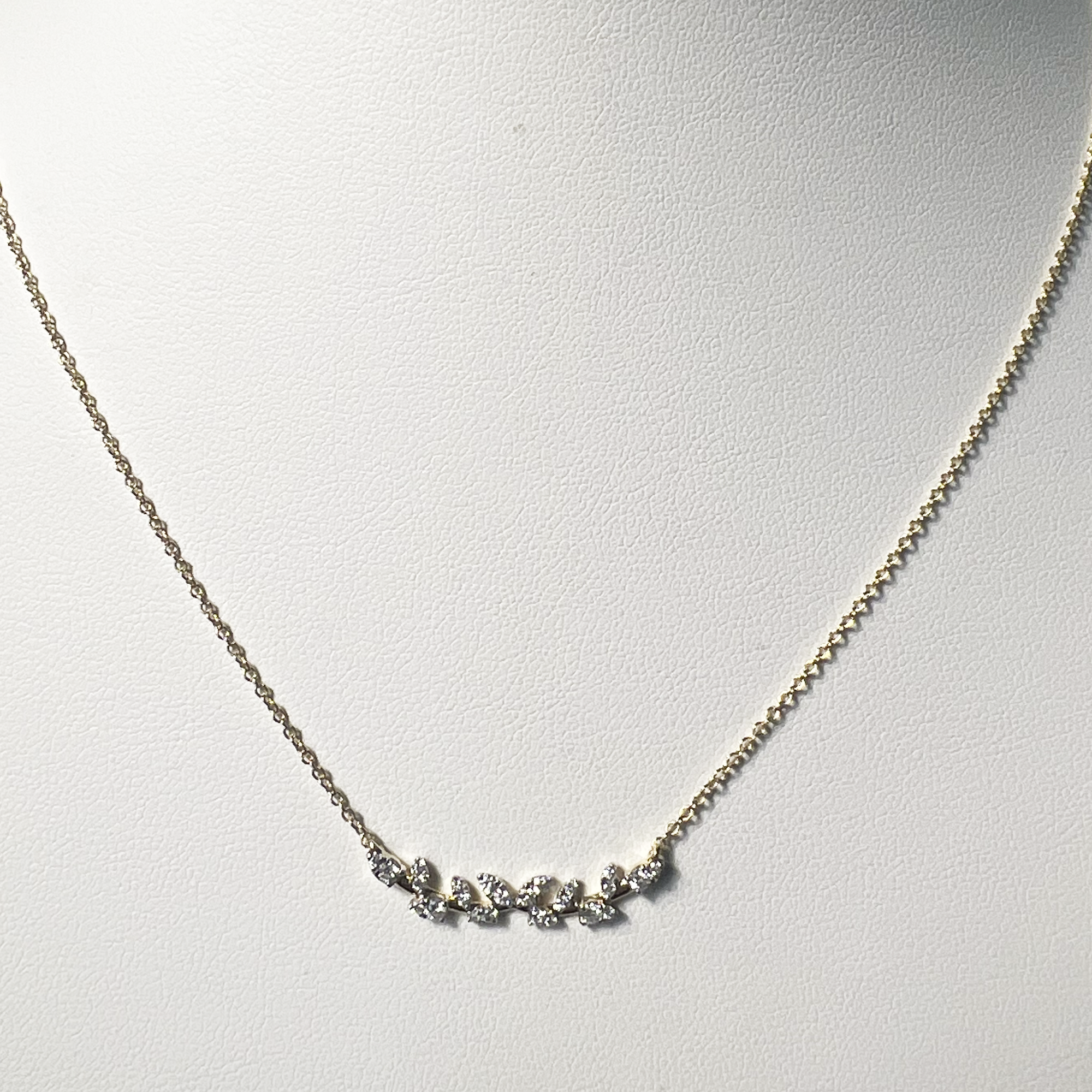 Secret Garden Necklace - V2 | 10K Yellow Gold | White Diamond