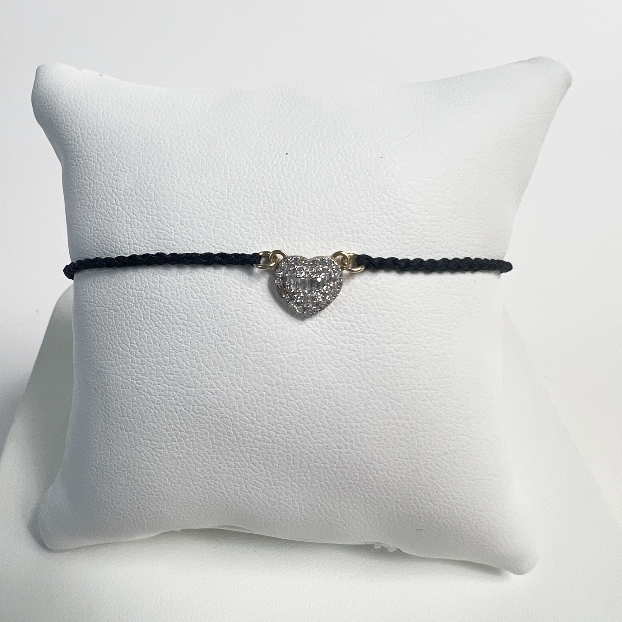 Heart of the Matter Friendship Bracelet | 10K Yellow Gold | 0.07 CTW (Approx) White Diamond