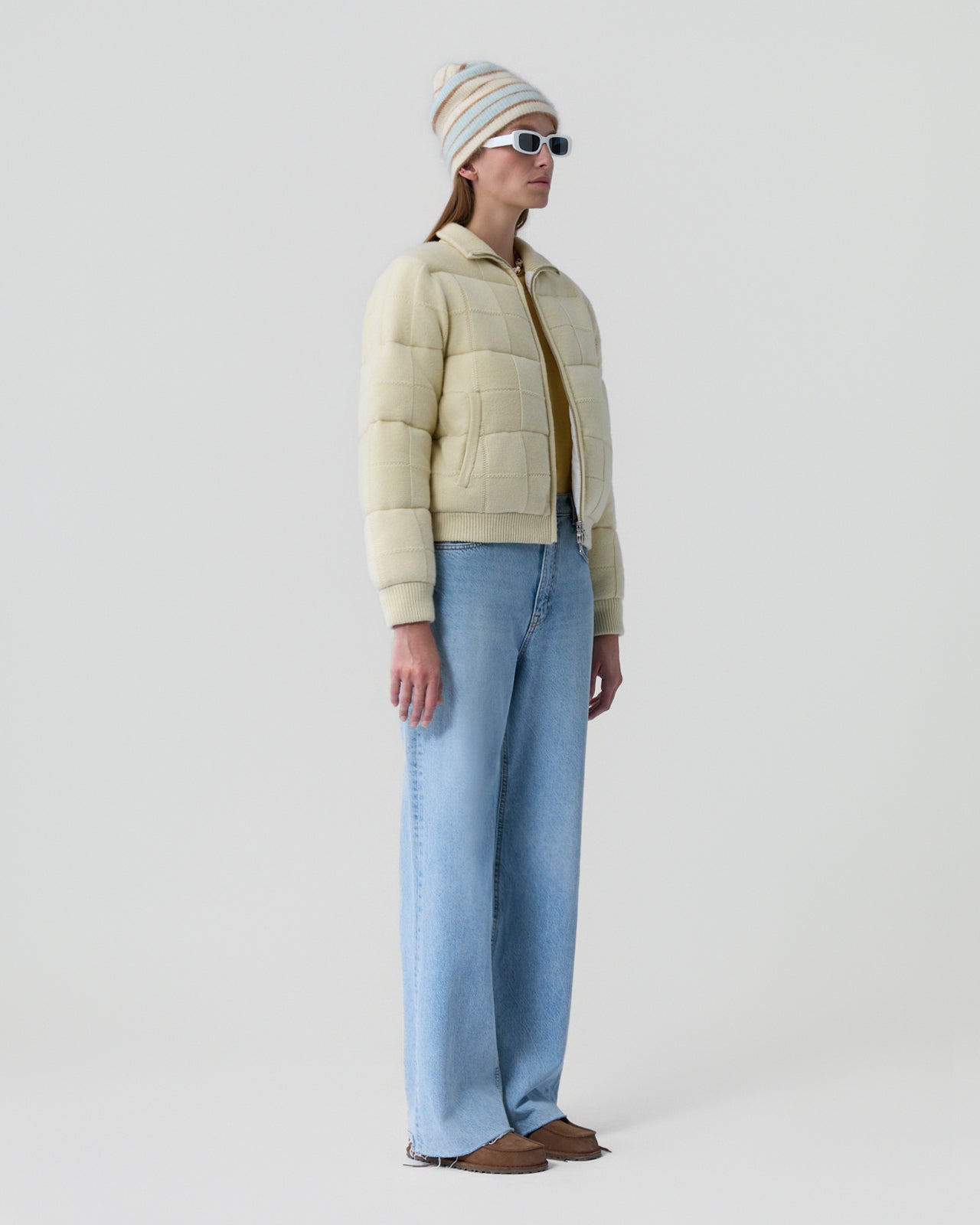 Quilted Puffer Jacket | Mist