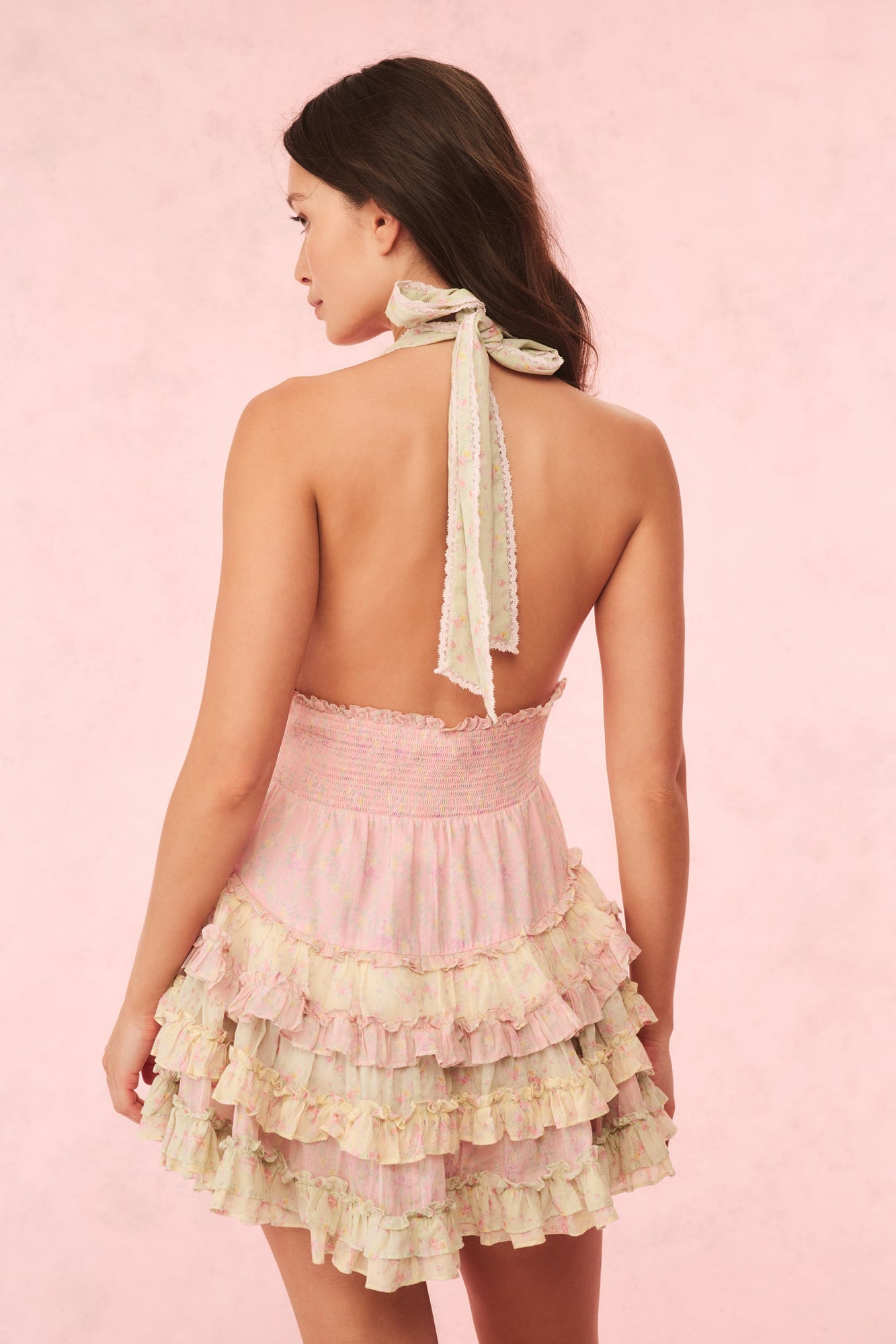 Quintelle Cotton Mixed Print Mini Dress | Taffy Twist