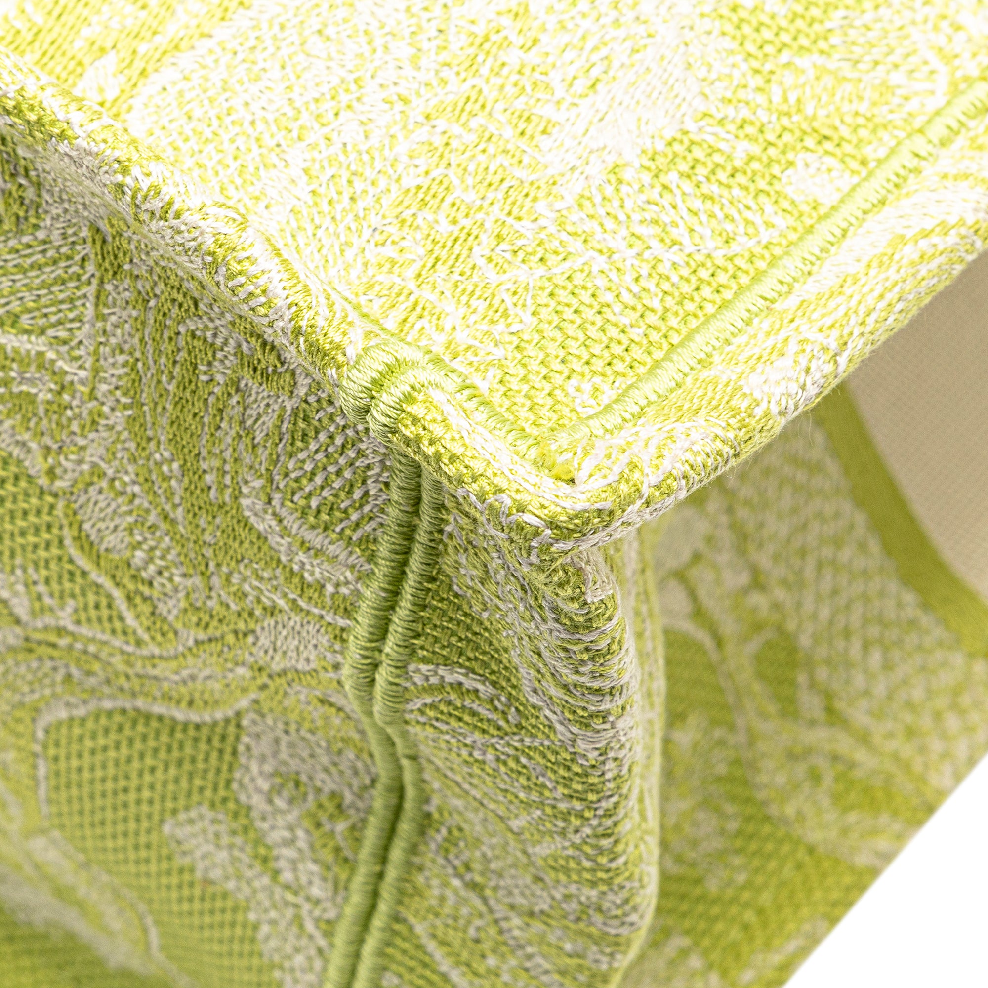 Dior | Pre-Owned Medium Canvas Embroidered Dioriviera Toile De Jouy Book Tote | Green/Light Green