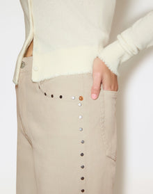 Womens | Cashmere Crewneck Cardigan | Ivory