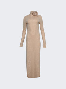 Women | Magda Butrym | Crystal Embellished Open-back Gown | Beige