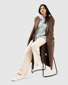 Right There Side Tie Coat | Women | Walnut