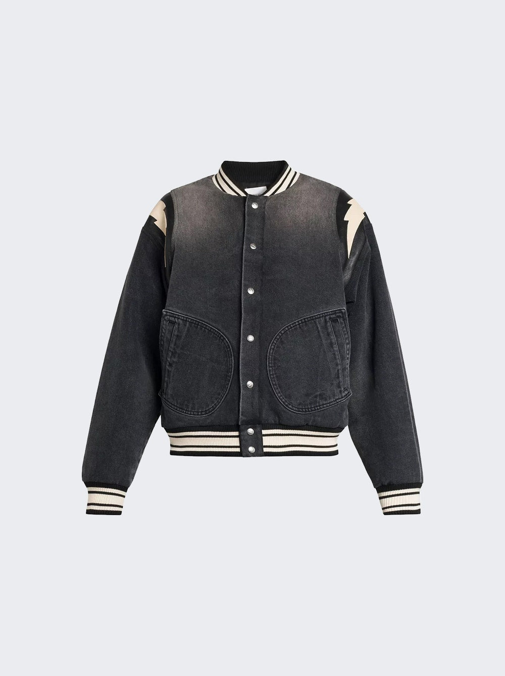 Men | Rhude | Denim Lighting Bomber Jacket | Black